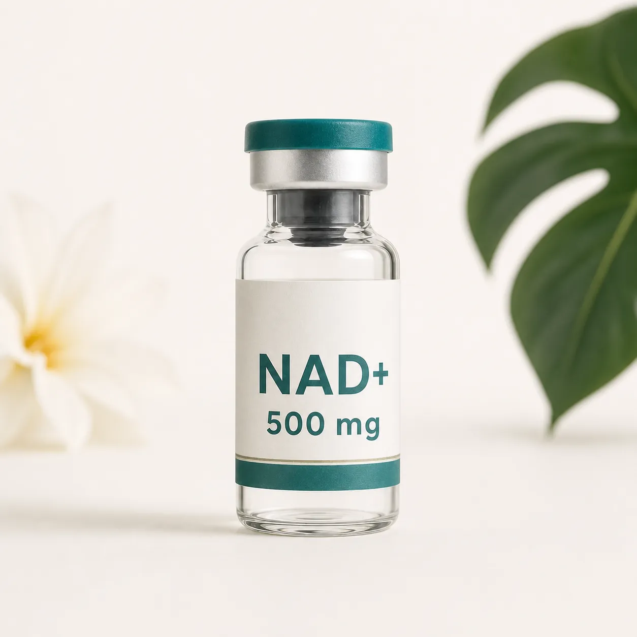 NAD+ 500 mg supplement bottle for research use